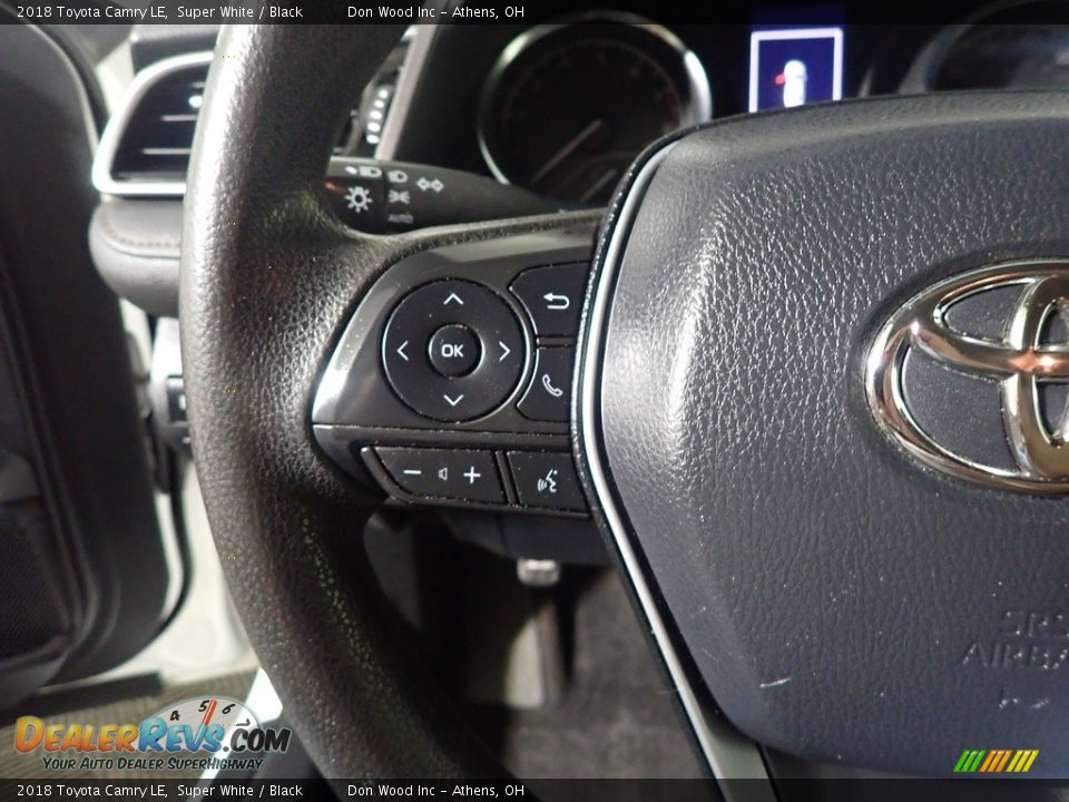 2018 Toyota Camry LE Super White / Black Photo #29