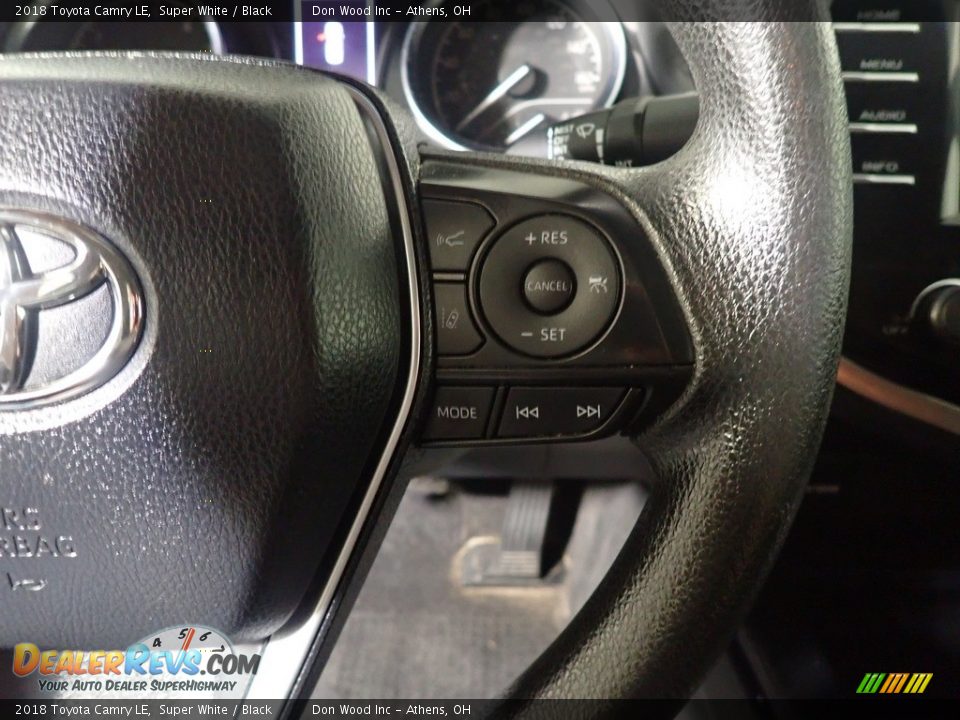2018 Toyota Camry LE Super White / Black Photo #30