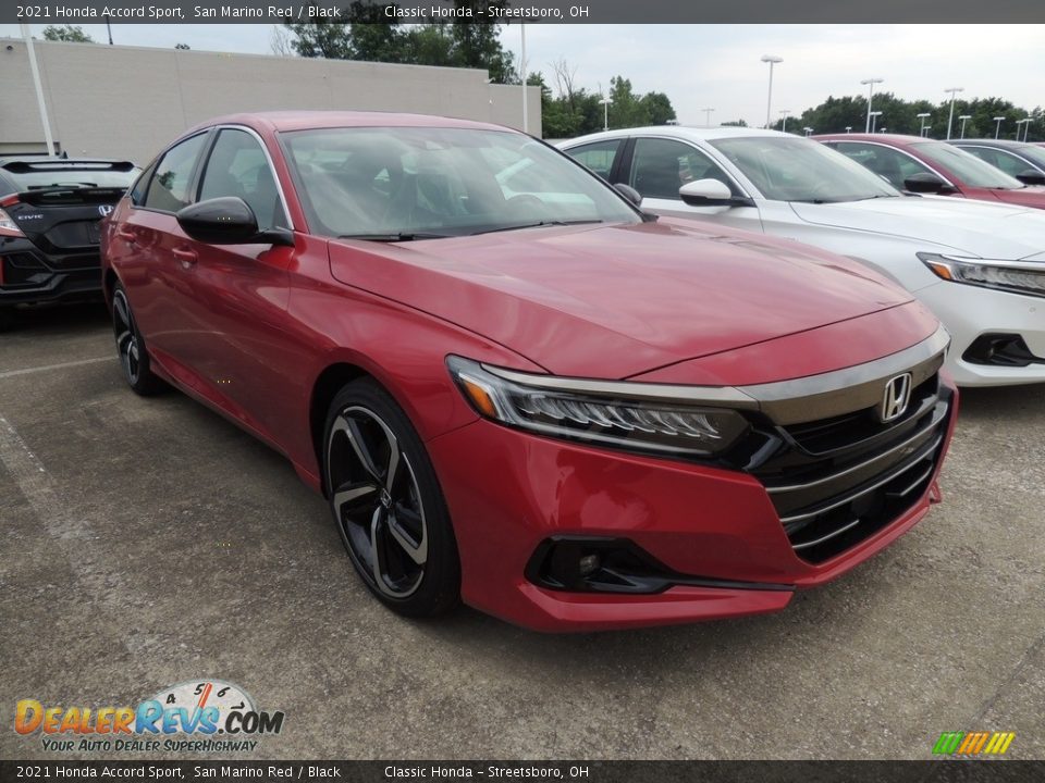 2021 Honda Accord Sport San Marino Red / Black Photo #3