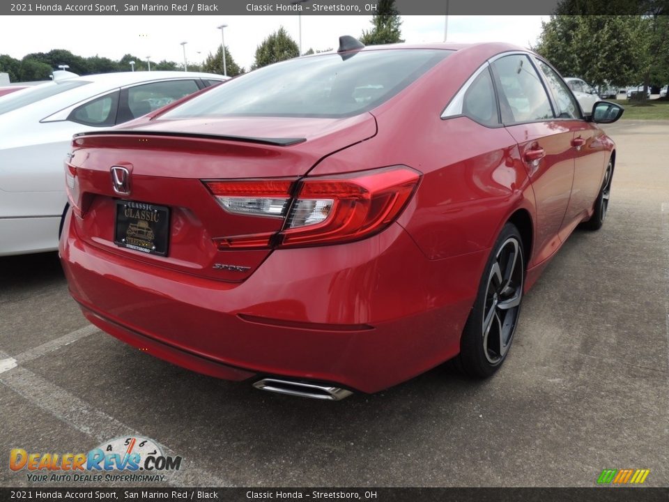 2021 Honda Accord Sport San Marino Red / Black Photo #4