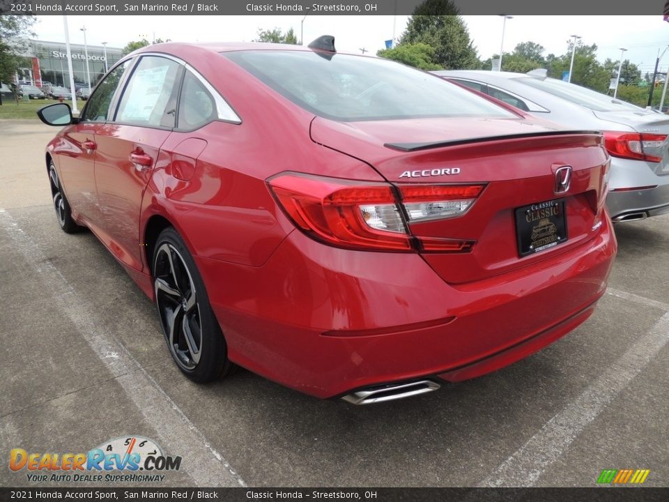 2021 Honda Accord Sport San Marino Red / Black Photo #5