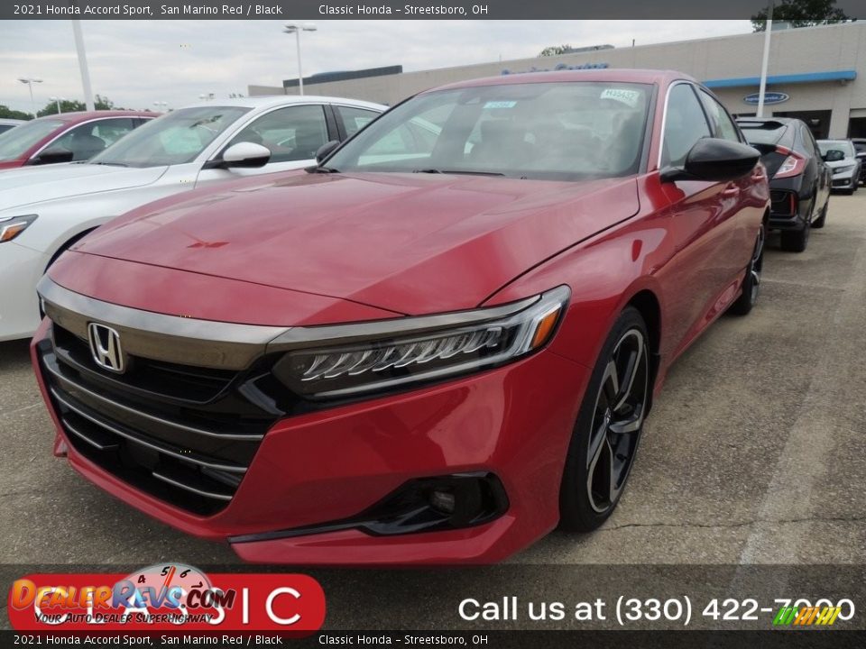 2021 Honda Accord Sport San Marino Red / Black Photo #1