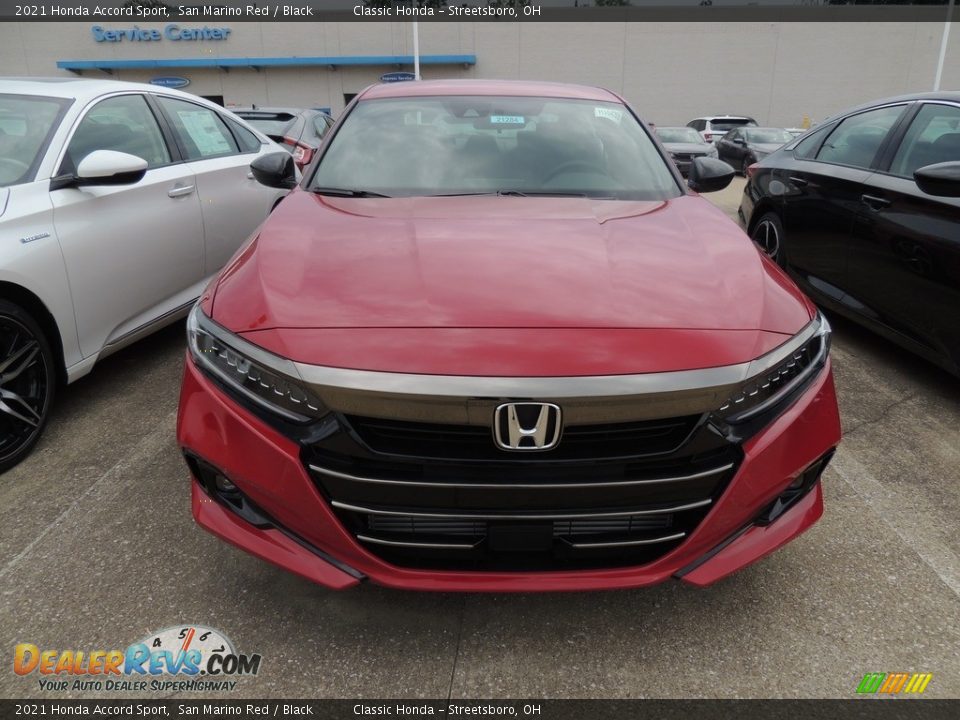 2021 Honda Accord Sport San Marino Red / Black Photo #2