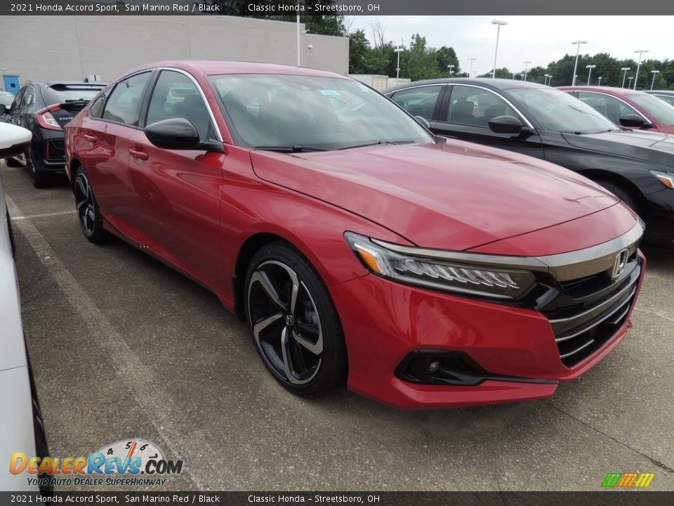 2021 Honda Accord Sport San Marino Red / Black Photo #3