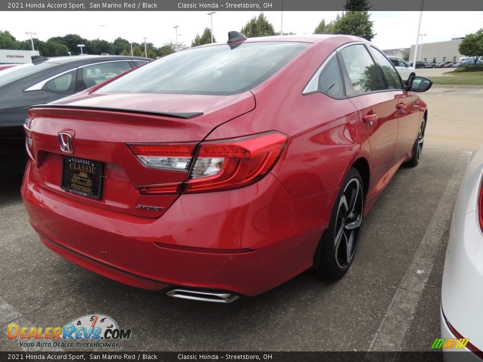 2021 Honda Accord Sport San Marino Red / Black Photo #4