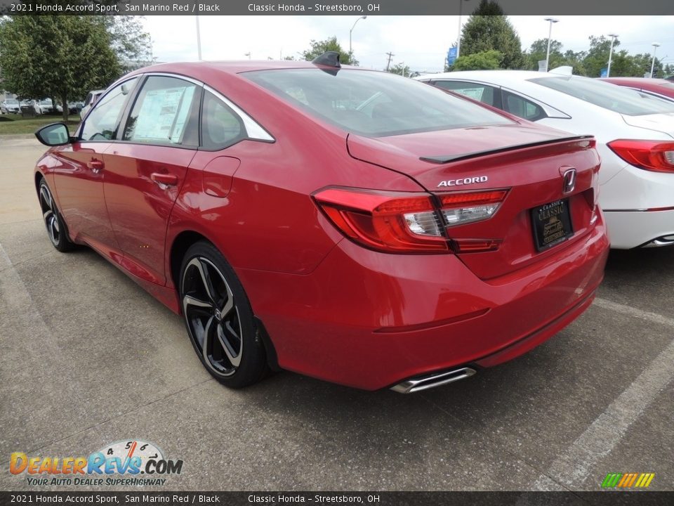 2021 Honda Accord Sport San Marino Red / Black Photo #5