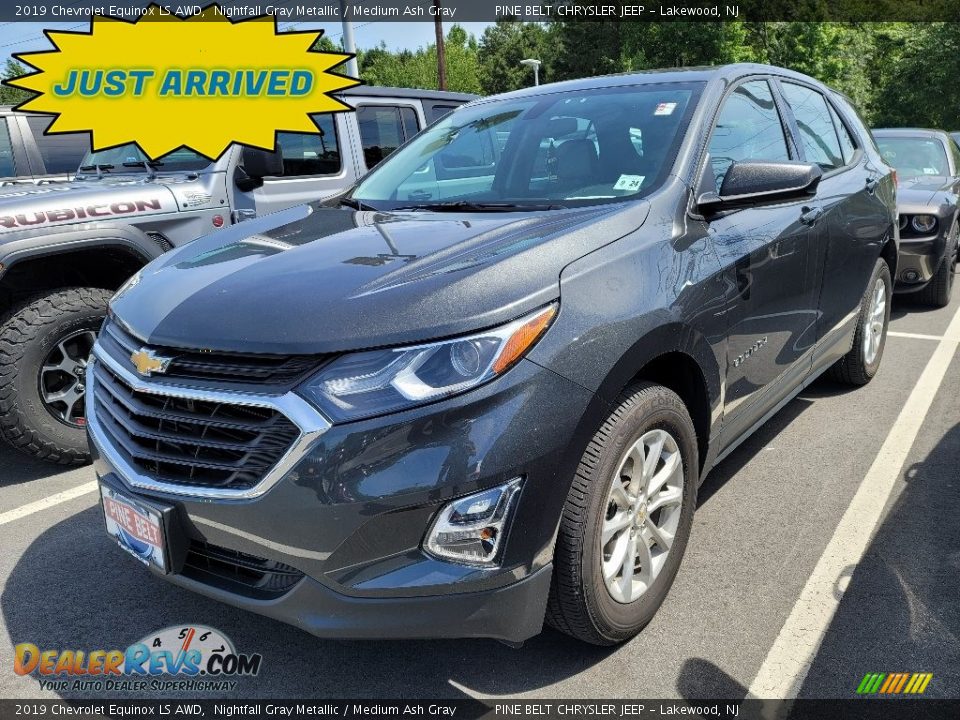 2019 Chevrolet Equinox LS AWD Nightfall Gray Metallic / Medium Ash Gray Photo #1