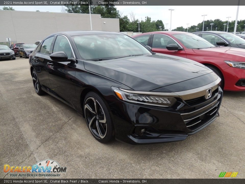 2021 Honda Accord Sport SE Crystal Black Pearl / Black Photo #3