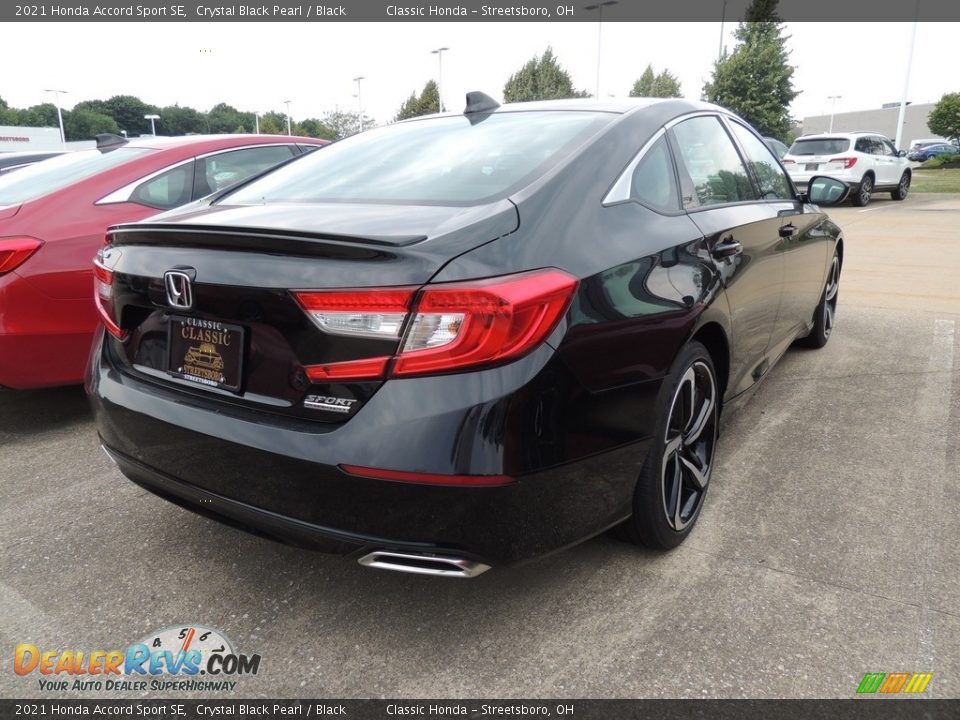 2021 Honda Accord Sport SE Crystal Black Pearl / Black Photo #4