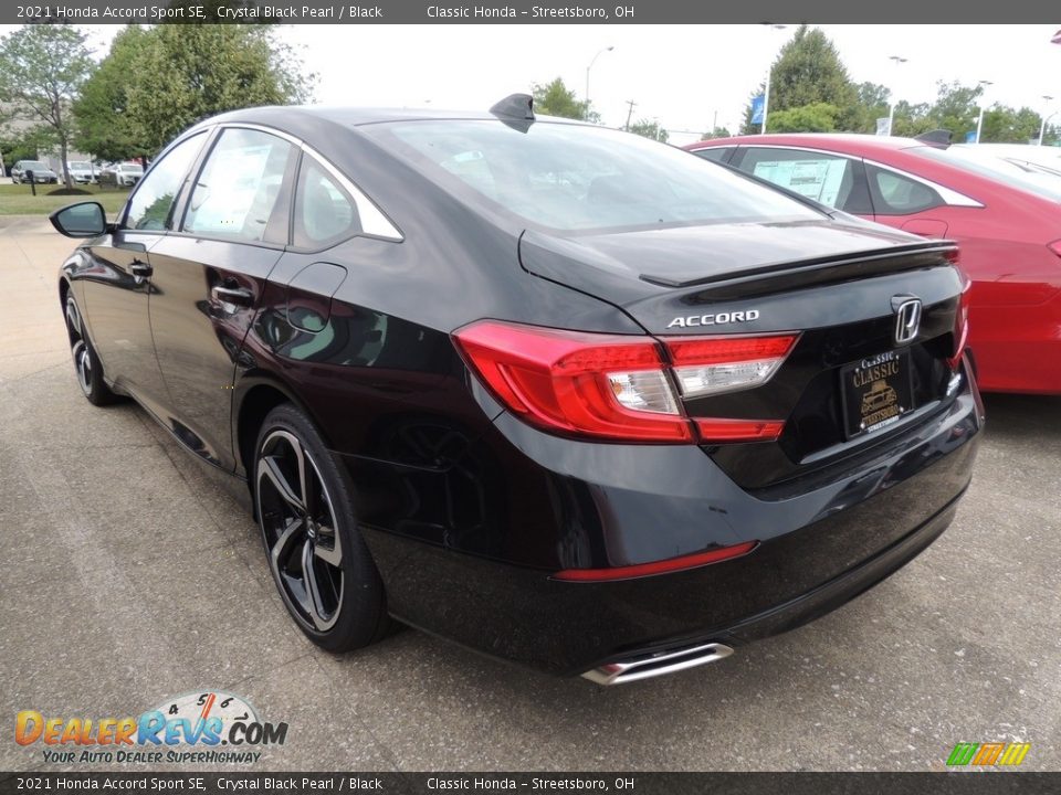 2021 Honda Accord Sport SE Crystal Black Pearl / Black Photo #5