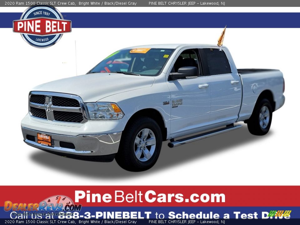 2020 Ram 1500 Classic SLT Crew Cab Bright White / Black/Diesel Gray Photo #1