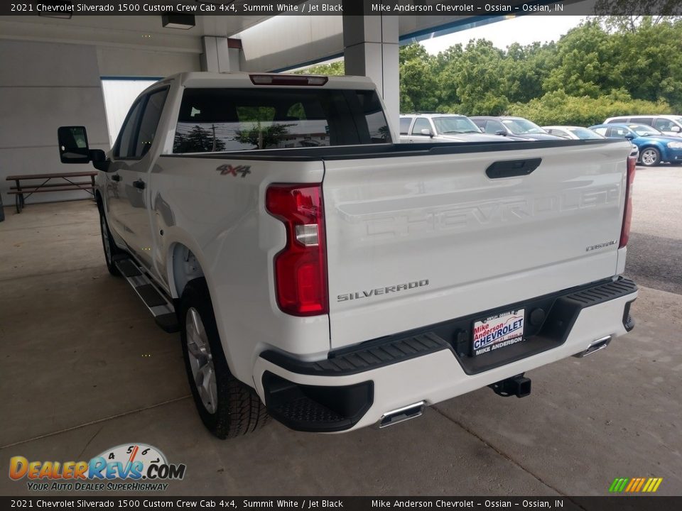 2021 Chevrolet Silverado 1500 Custom Crew Cab 4x4 Summit White / Jet Black Photo #7