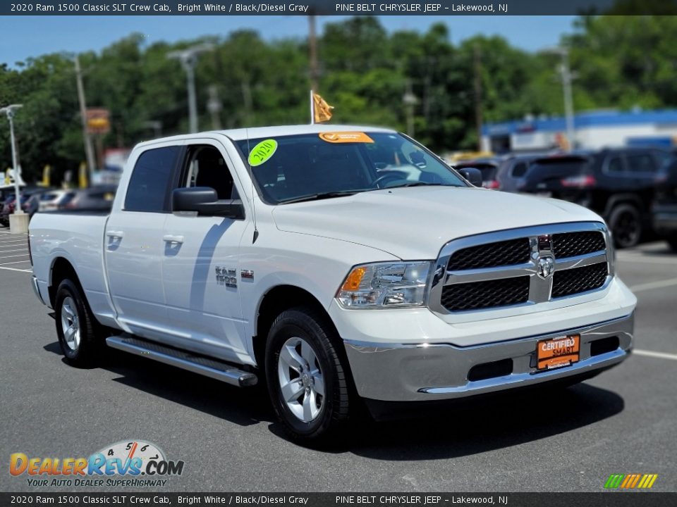 2020 Ram 1500 Classic SLT Crew Cab Bright White / Black/Diesel Gray Photo #15