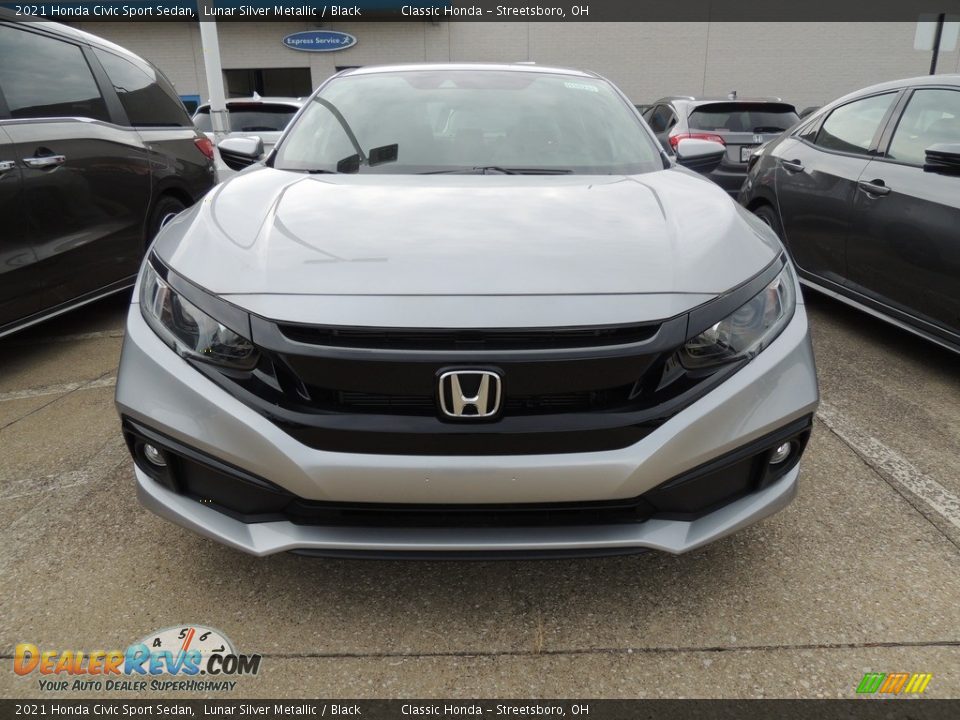 2021 Honda Civic Sport Sedan Lunar Silver Metallic / Black Photo #2