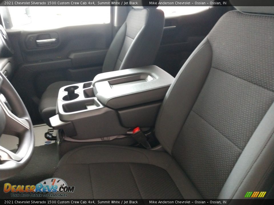 2021 Chevrolet Silverado 1500 Custom Crew Cab 4x4 Summit White / Jet Black Photo #15