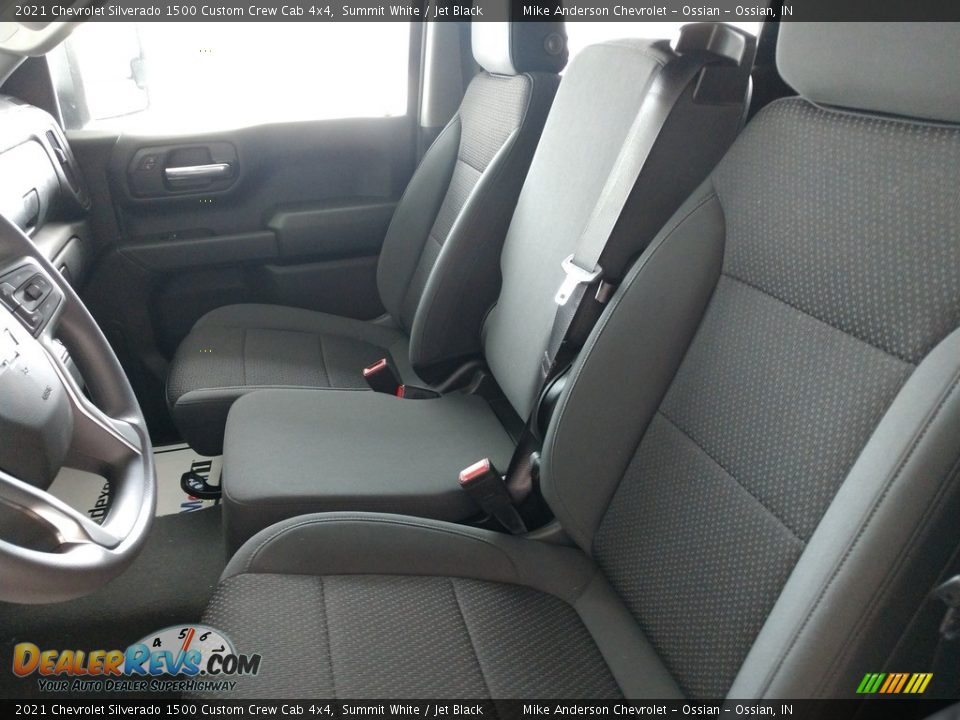 2021 Chevrolet Silverado 1500 Custom Crew Cab 4x4 Summit White / Jet Black Photo #16