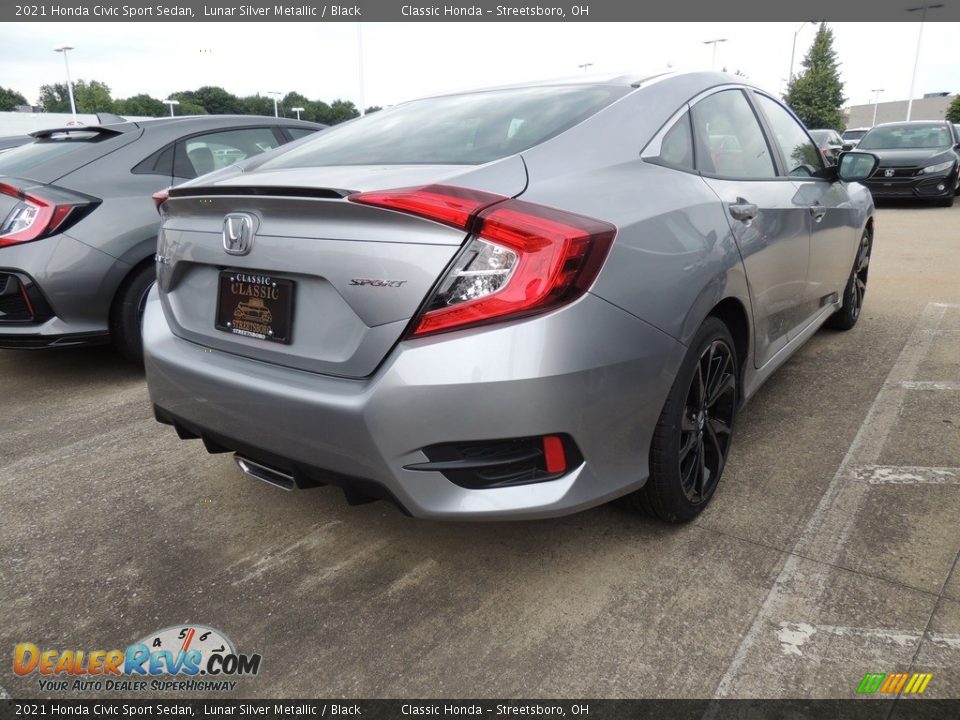 2021 Honda Civic Sport Sedan Lunar Silver Metallic / Black Photo #4