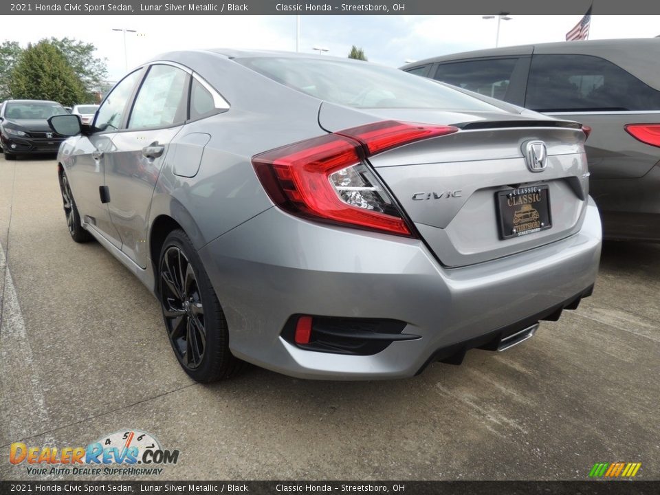 2021 Honda Civic Sport Sedan Lunar Silver Metallic / Black Photo #5