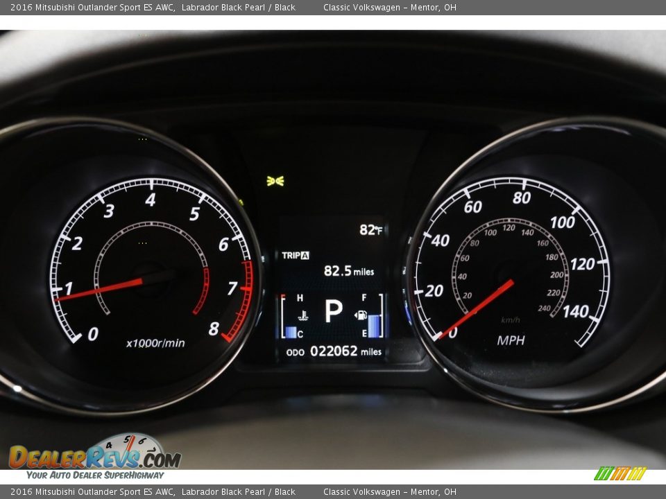 2016 Mitsubishi Outlander Sport ES AWC Gauges Photo #8