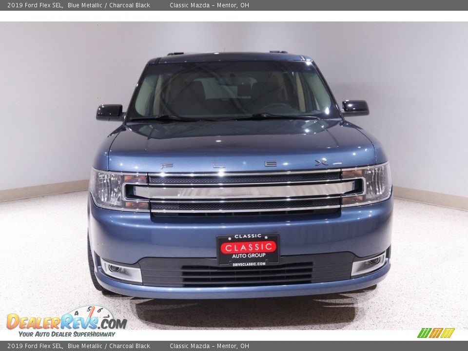 2019 Ford Flex SEL Blue Metallic / Charcoal Black Photo #2