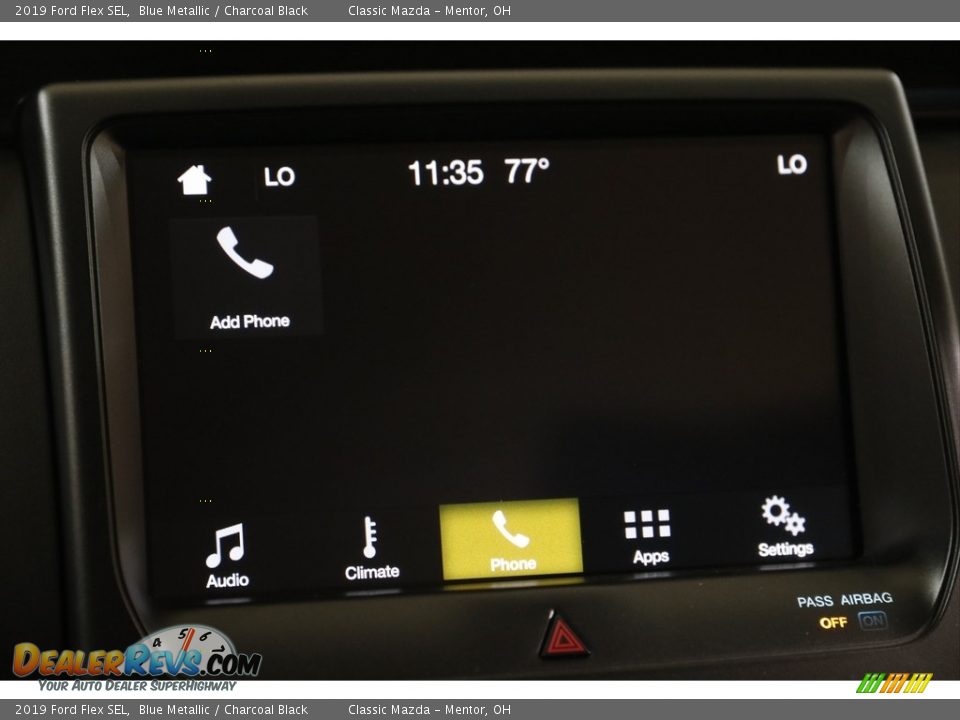 2019 Ford Flex SEL Blue Metallic / Charcoal Black Photo #12