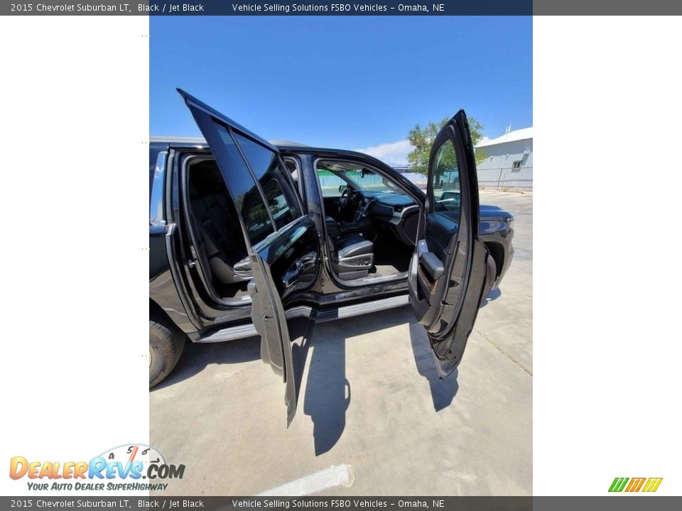 2015 Chevrolet Suburban LT Black / Jet Black Photo #2