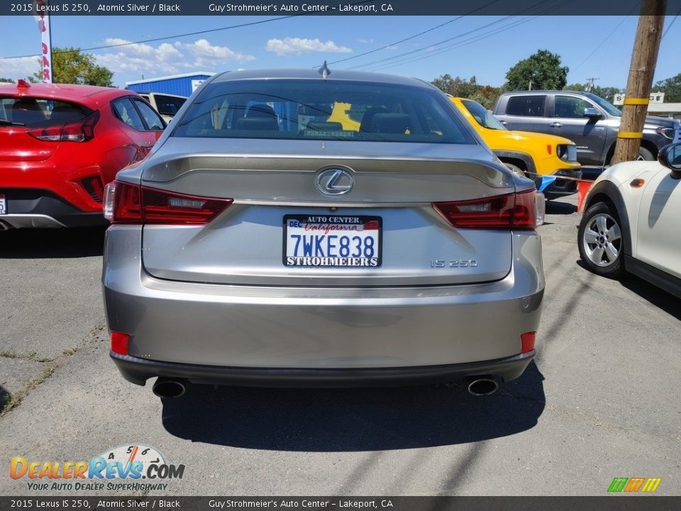 2015 Lexus IS 250 Atomic Silver / Black Photo #5