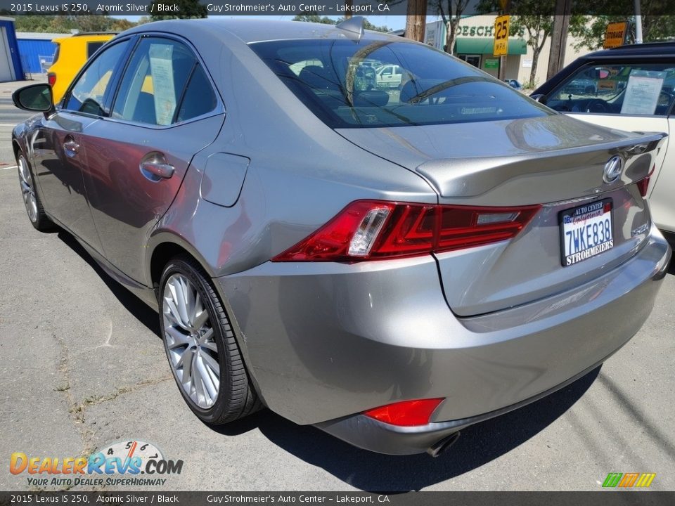 2015 Lexus IS 250 Atomic Silver / Black Photo #6