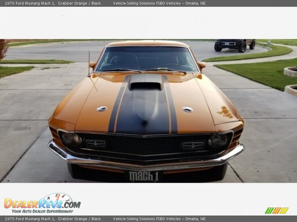 1970 Ford Mustang Mach 1 Grabber Orange / Black Photo #1