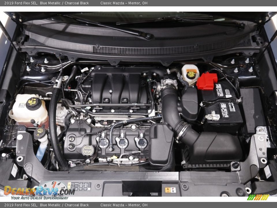 2019 Ford Flex SEL Blue Metallic / Charcoal Black Photo #19