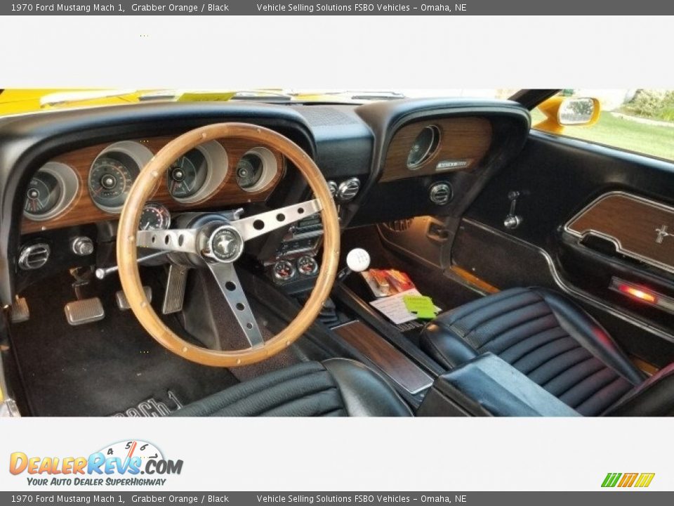 Black Interior - 1970 Ford Mustang Mach 1 Photo #9