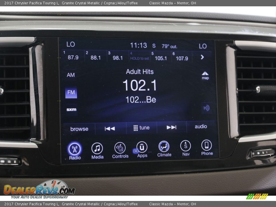 2017 Chrysler Pacifica Touring L Granite Crystal Metallic / Cognac/Alloy/Toffee Photo #10