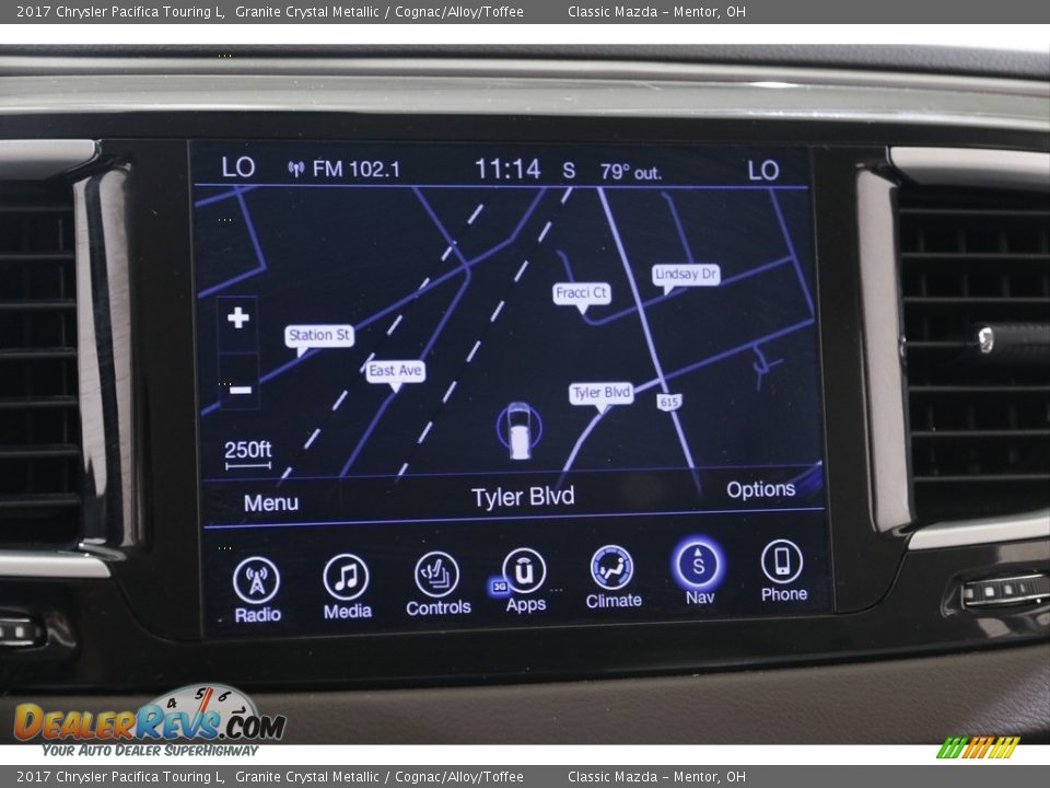 2017 Chrysler Pacifica Touring L Granite Crystal Metallic / Cognac/Alloy/Toffee Photo #13