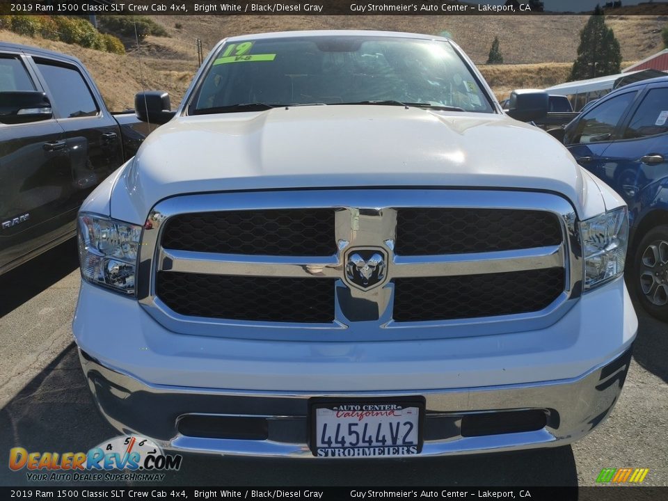 2019 Ram 1500 Classic SLT Crew Cab 4x4 Bright White / Black/Diesel Gray Photo #2