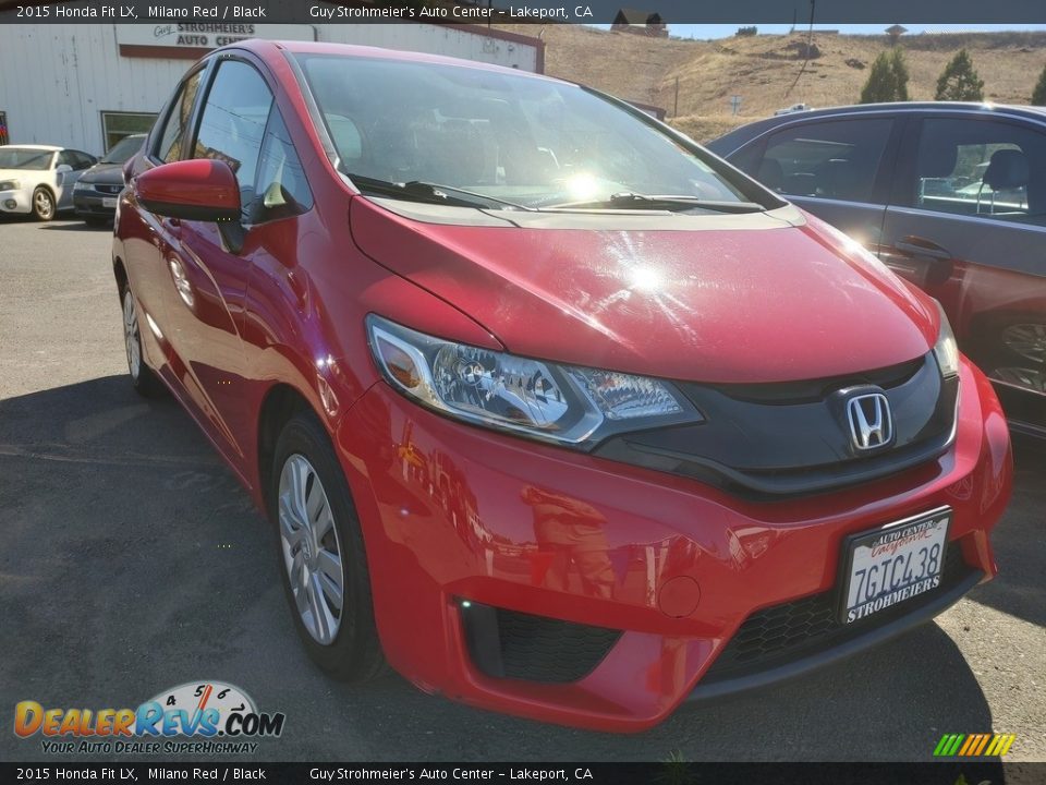 2015 Honda Fit LX Milano Red / Black Photo #1