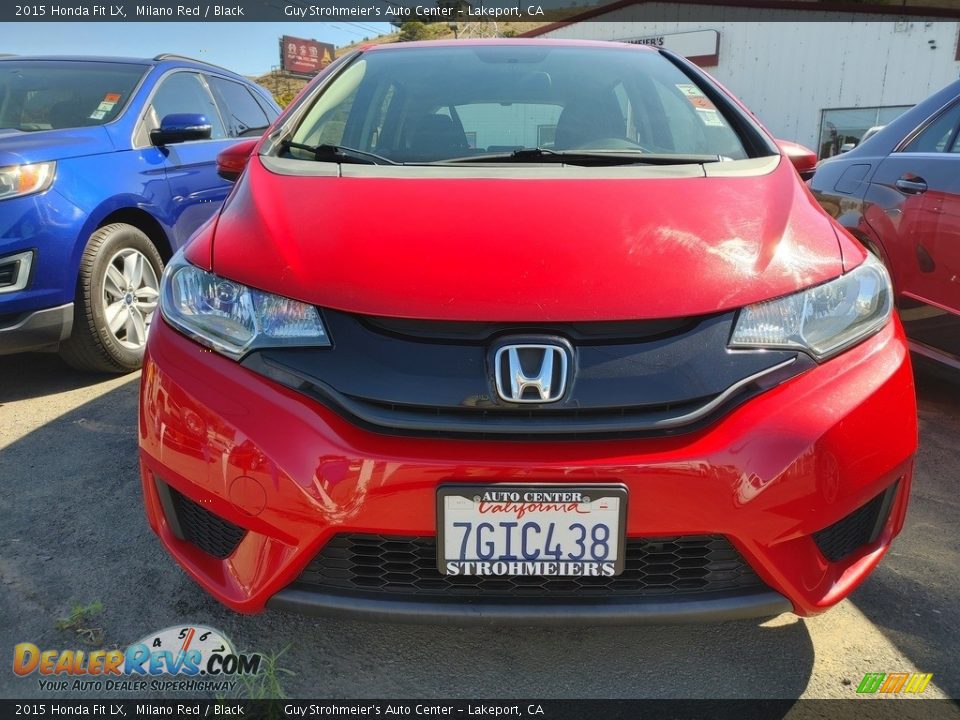 2015 Honda Fit LX Milano Red / Black Photo #2