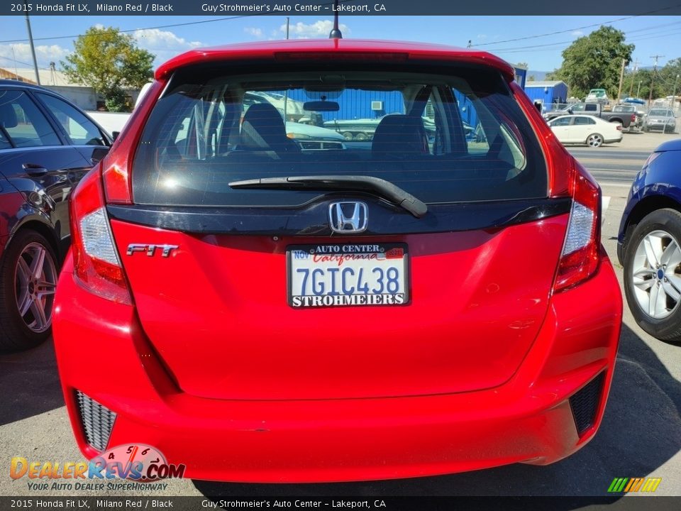 2015 Honda Fit LX Milano Red / Black Photo #5