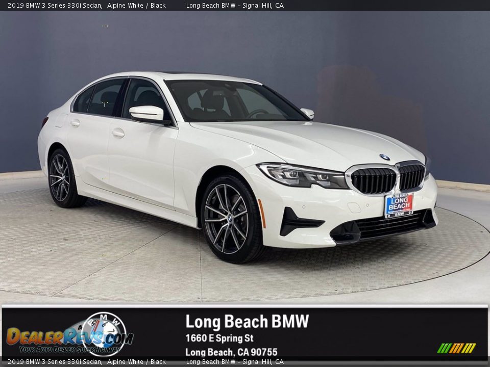 2019 BMW 3 Series 330i Sedan Alpine White / Black Photo #1