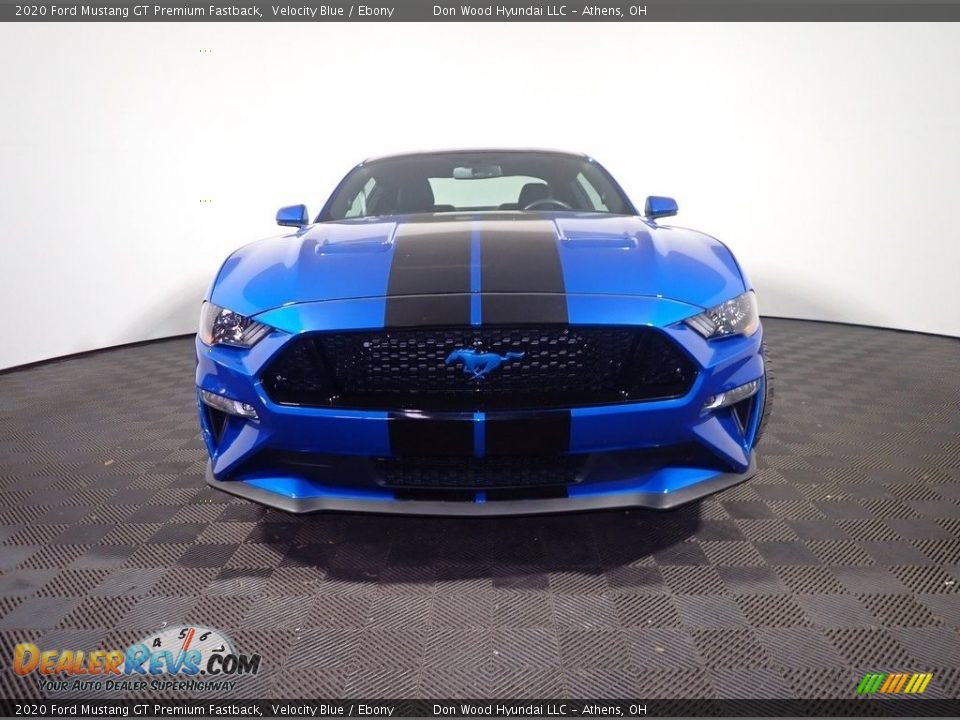 2020 Ford Mustang GT Premium Fastback Velocity Blue / Ebony Photo #6