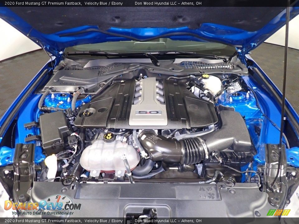 2020 Ford Mustang GT Premium Fastback Velocity Blue / Ebony Photo #8