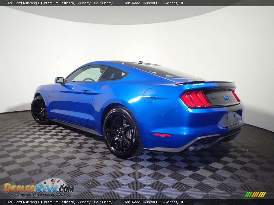 2020 Ford Mustang GT Premium Fastback Velocity Blue / Ebony Photo #12