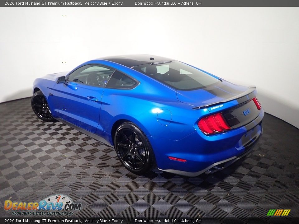 2020 Ford Mustang GT Premium Fastback Velocity Blue / Ebony Photo #13