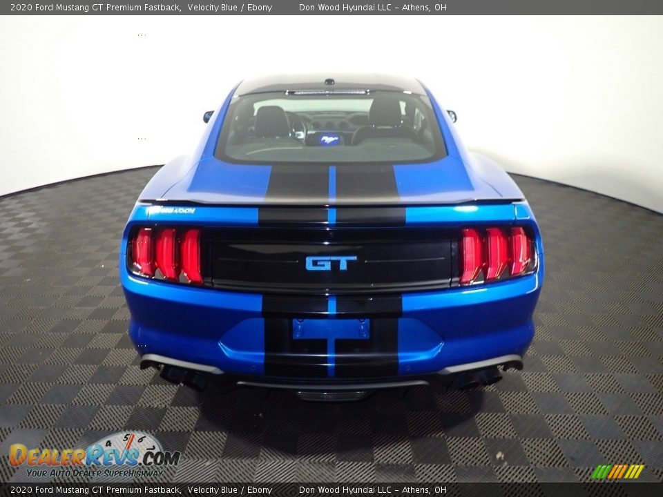 2020 Ford Mustang GT Premium Fastback Velocity Blue / Ebony Photo #14