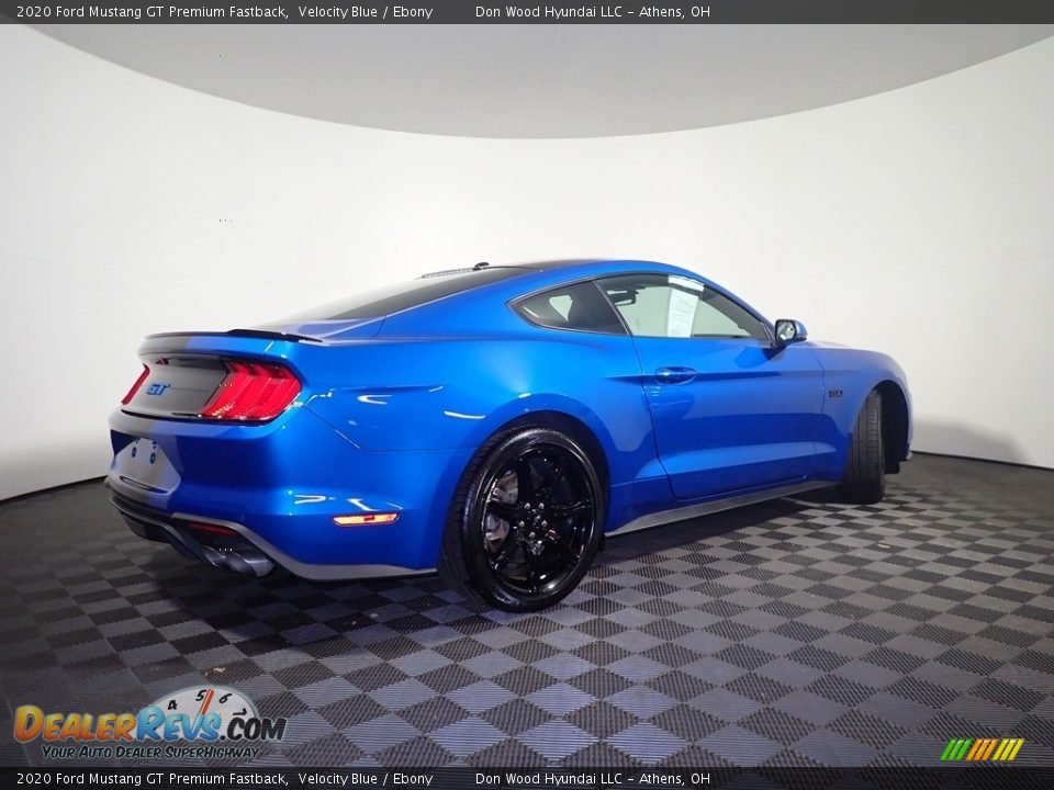 2020 Ford Mustang GT Premium Fastback Velocity Blue / Ebony Photo #17