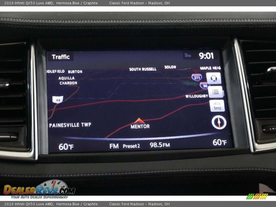 Navigation of 2019 Infiniti QX50 Luxe AWD Photo #10