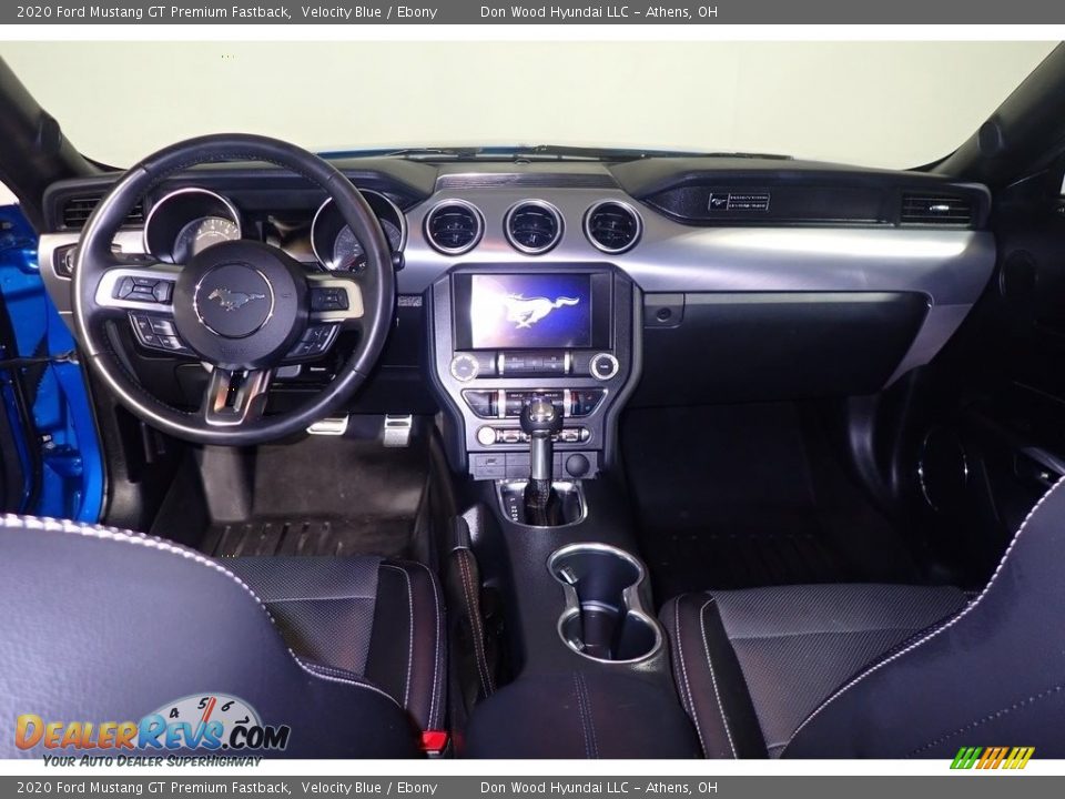 2020 Ford Mustang GT Premium Fastback Velocity Blue / Ebony Photo #25