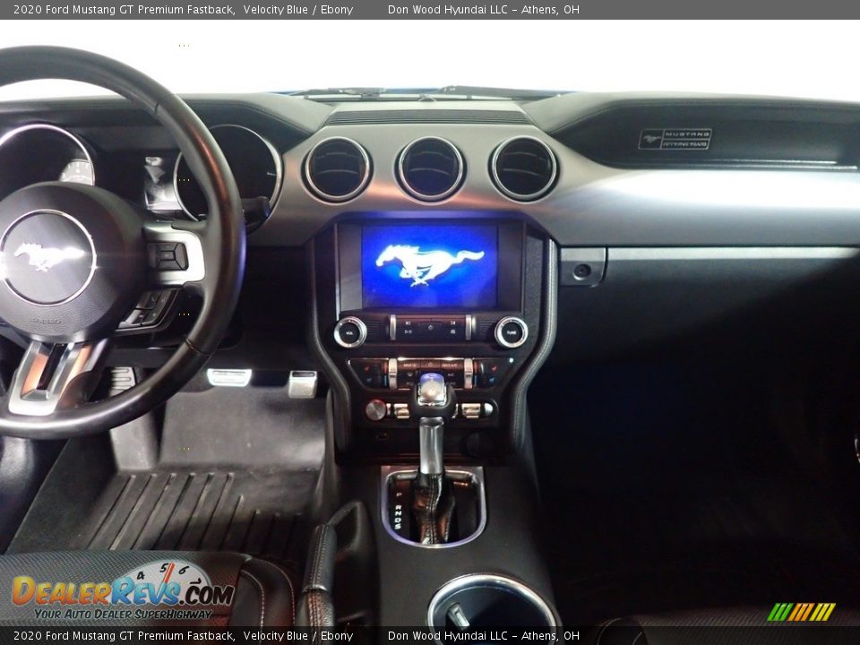 2020 Ford Mustang GT Premium Fastback Velocity Blue / Ebony Photo #26