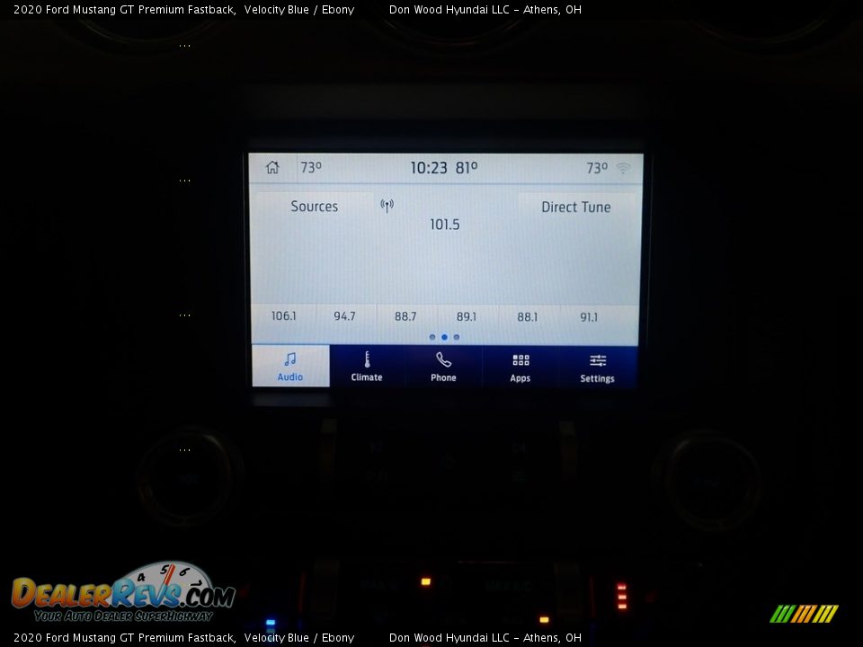 2020 Ford Mustang GT Premium Fastback Velocity Blue / Ebony Photo #27