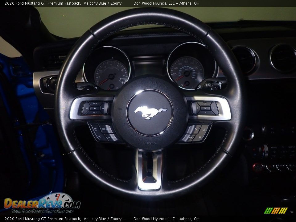 2020 Ford Mustang GT Premium Fastback Velocity Blue / Ebony Photo #28