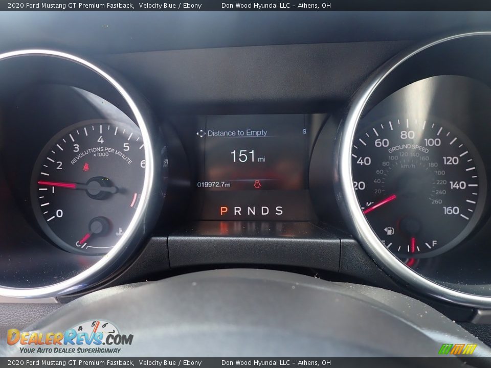 2020 Ford Mustang GT Premium Fastback Velocity Blue / Ebony Photo #29